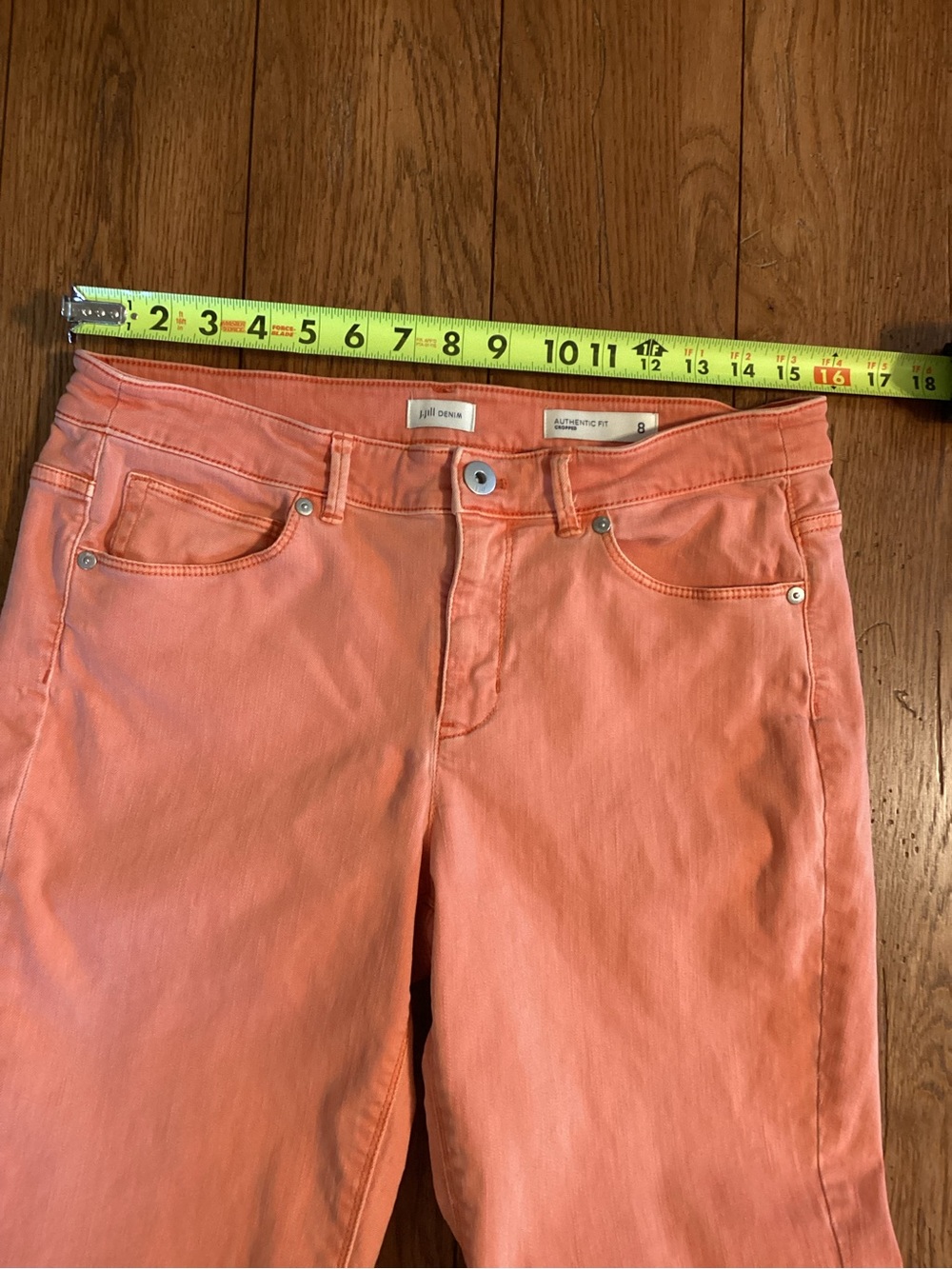 J. Jill Denim authentic fit cropped jeans. Women’s size 8 - Picture 7 of 11